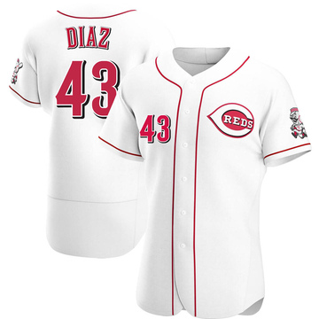 Alexis Diaz Men's Cincinnati Reds Road Jersey - Gray Replica