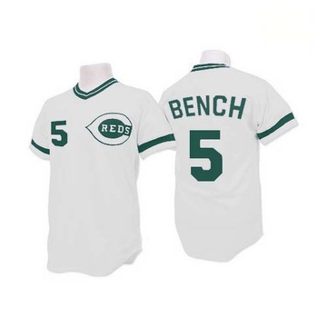 Johnny Bench Women's Cincinnati Reds Home Jersey - White Replica