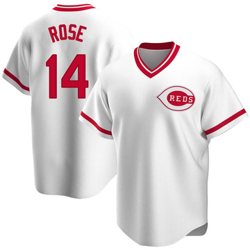 1975 Pete Rose Cincinnati Reds Authentic Jersey (Grey) – Corporate