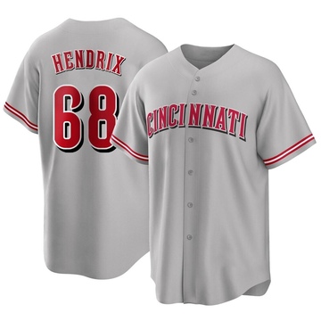 Men's Cincinnati Reds ＃68 Ryan Hendrix Black Branded Midnight