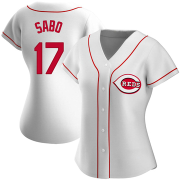 Chris Sabo Men's Cincinnati Reds Road Jersey - Gray Replica